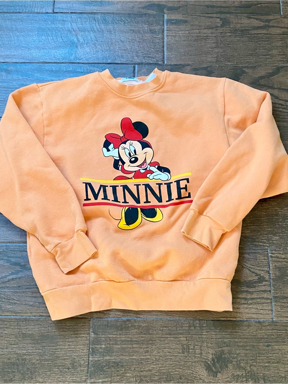 Disney Orange Minnie Mouse Sweatshirt S
